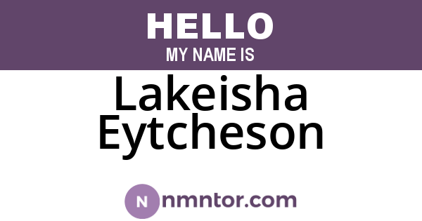 Lakeisha Eytcheson