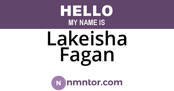 Lakeisha Fagan