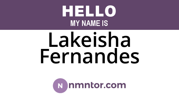 Lakeisha Fernandes