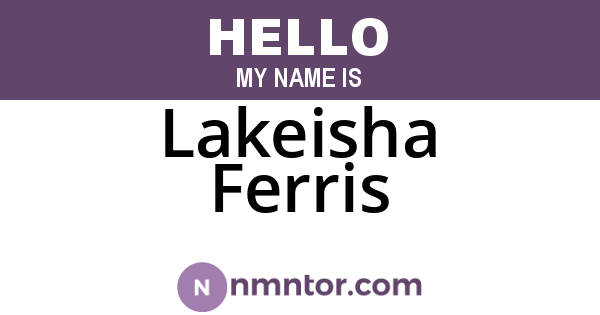 Lakeisha Ferris