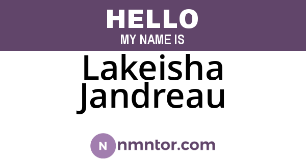 Lakeisha Jandreau