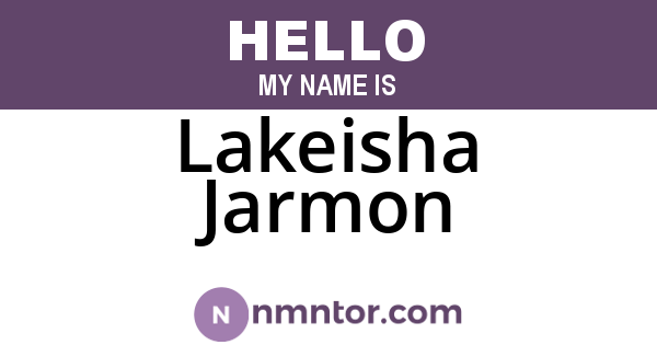 Lakeisha Jarmon