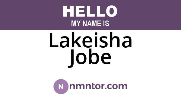 Lakeisha Jobe