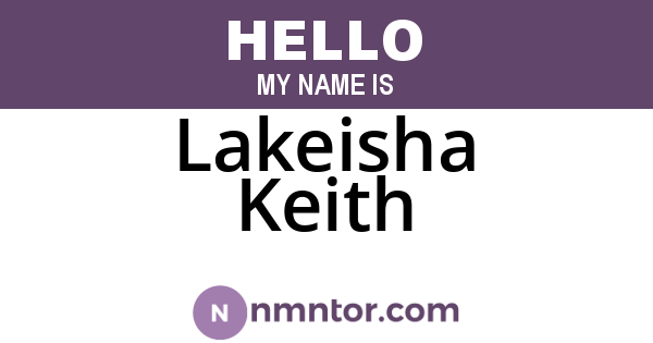 Lakeisha Keith