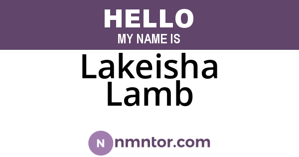 Lakeisha Lamb