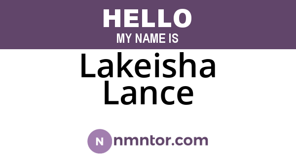 Lakeisha Lance