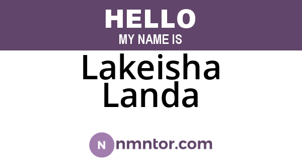 Lakeisha Landa