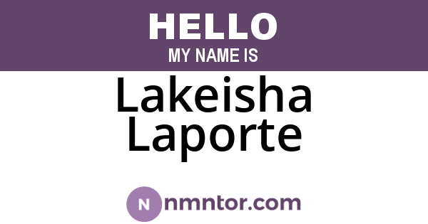 Lakeisha Laporte