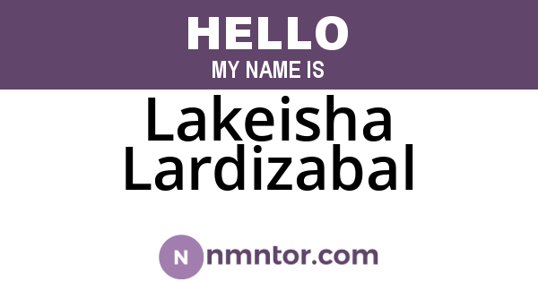 Lakeisha Lardizabal