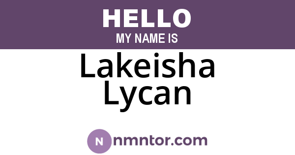 Lakeisha Lycan