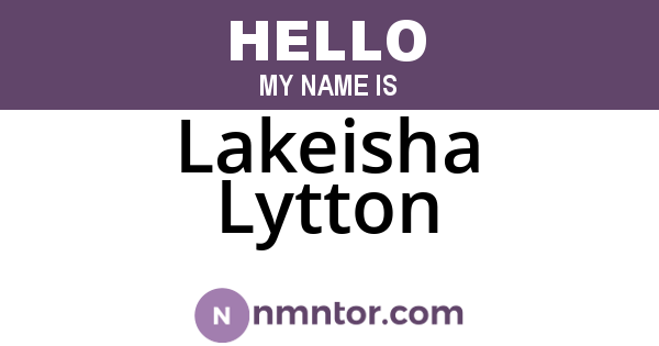 Lakeisha Lytton
