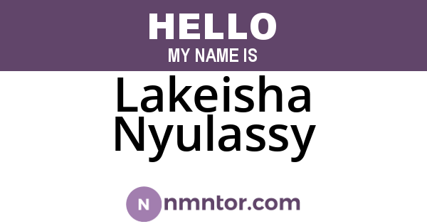 Lakeisha Nyulassy