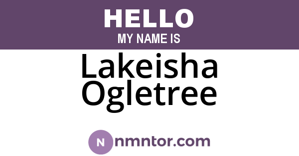 Lakeisha Ogletree