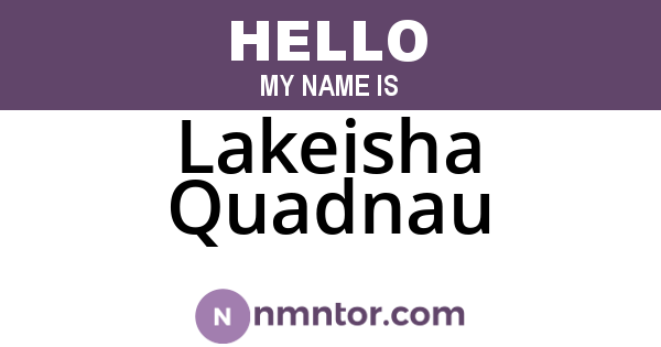 Lakeisha Quadnau