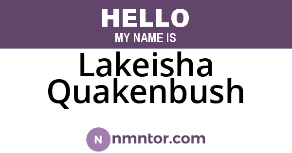 Lakeisha Quakenbush