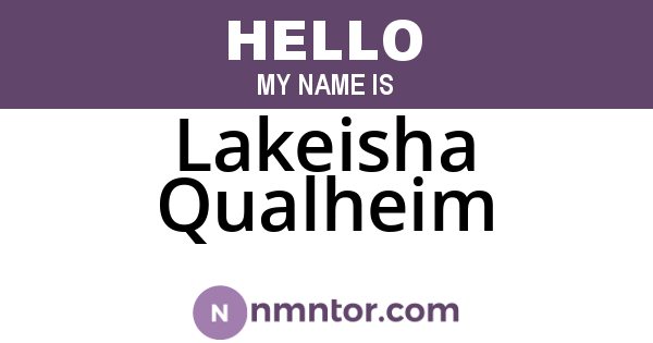 Lakeisha Qualheim