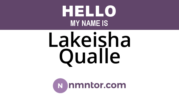 Lakeisha Qualle