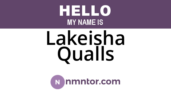 Lakeisha Qualls