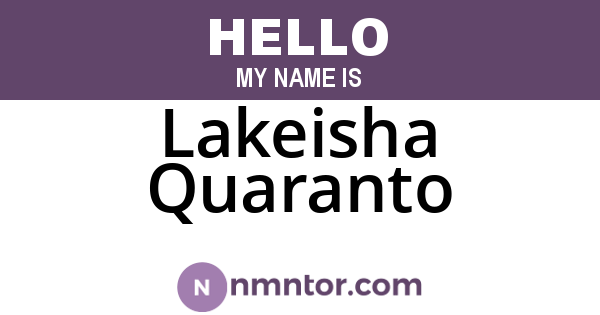 Lakeisha Quaranto