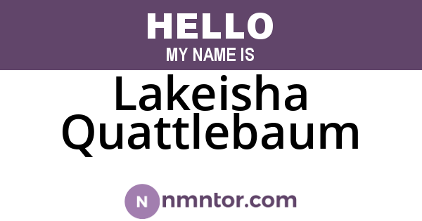 Lakeisha Quattlebaum