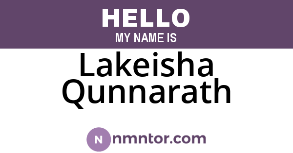 Lakeisha Qunnarath