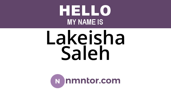 Lakeisha Saleh