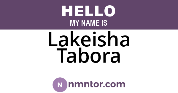 Lakeisha Tabora