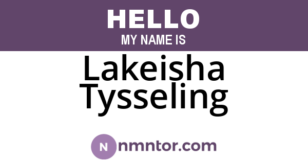 Lakeisha Tysseling