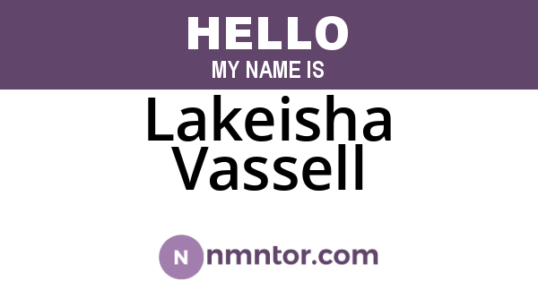 Lakeisha Vassell