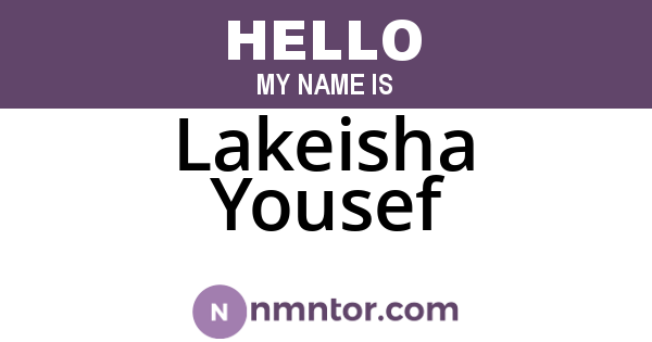 Lakeisha Yousef