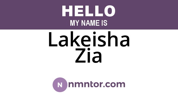Lakeisha Zia