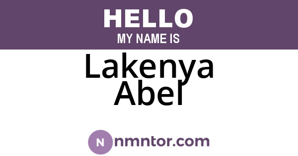 Lakenya Abel