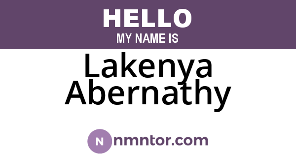 Lakenya Abernathy