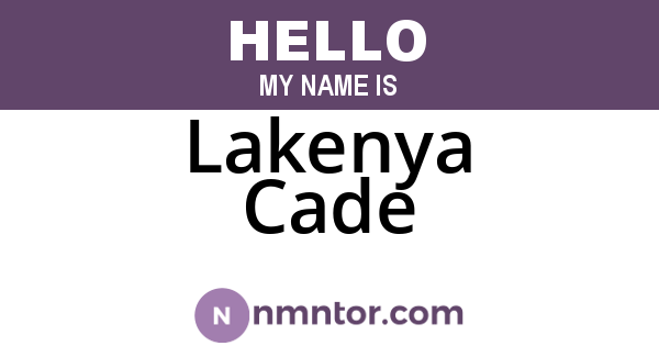 Lakenya Cade