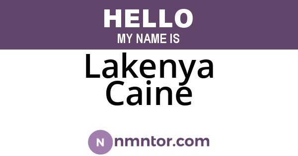 Lakenya Caine