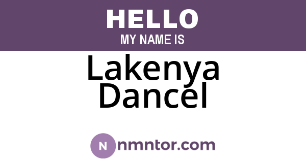 Lakenya Dancel