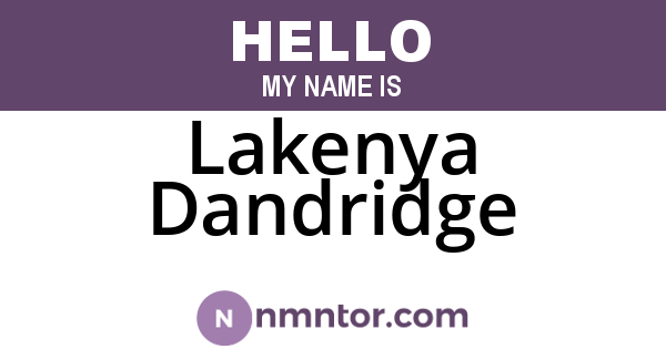 Lakenya Dandridge