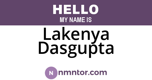 Lakenya Dasgupta