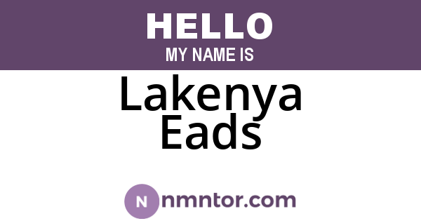 Lakenya Eads