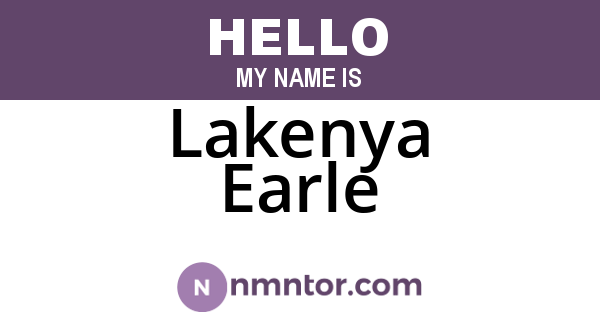 Lakenya Earle