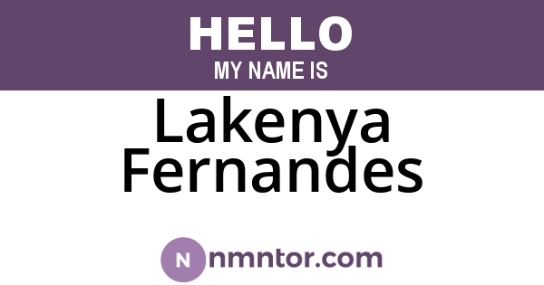 Lakenya Fernandes