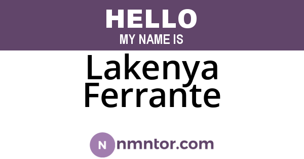 Lakenya Ferrante