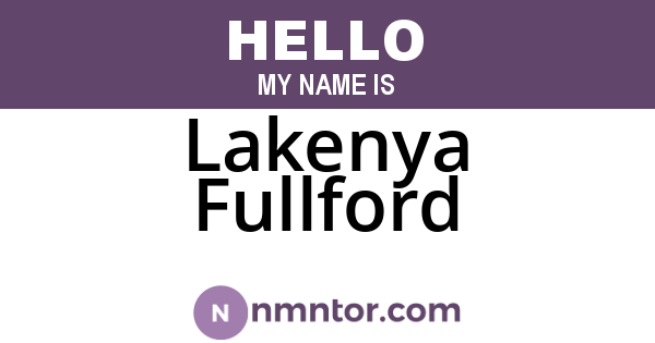 Lakenya Fullford