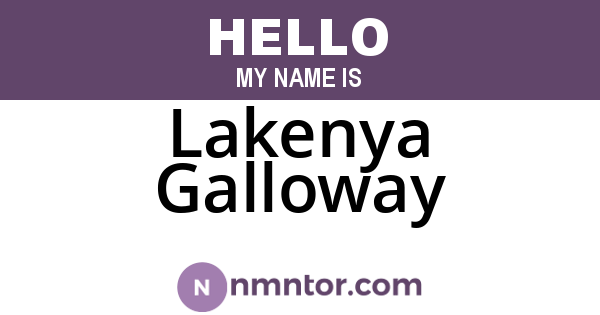 Lakenya Galloway
