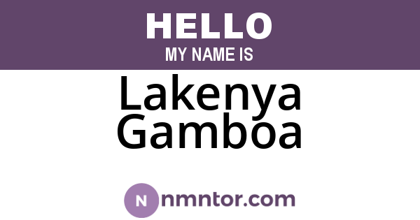Lakenya Gamboa