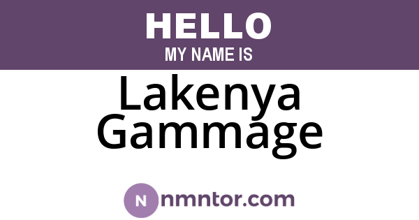 Lakenya Gammage