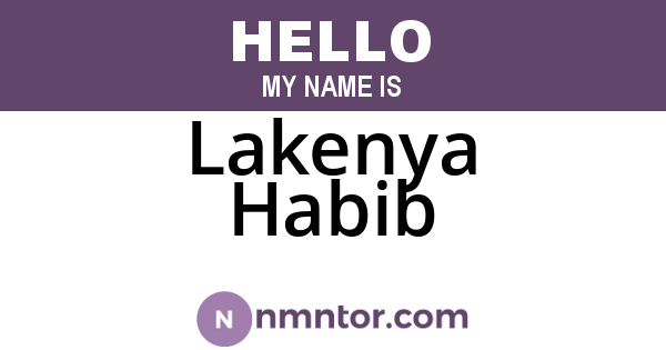 Lakenya Habib