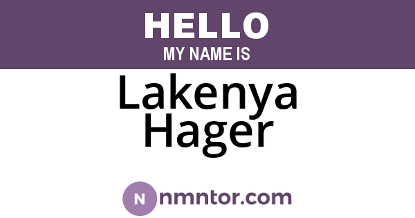 Lakenya Hager