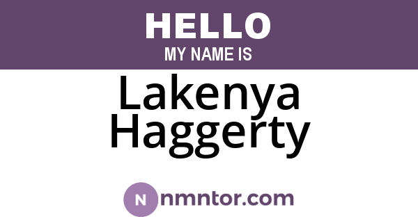 Lakenya Haggerty