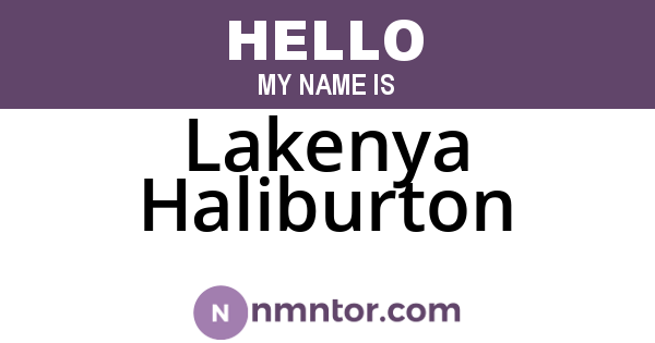 Lakenya Haliburton